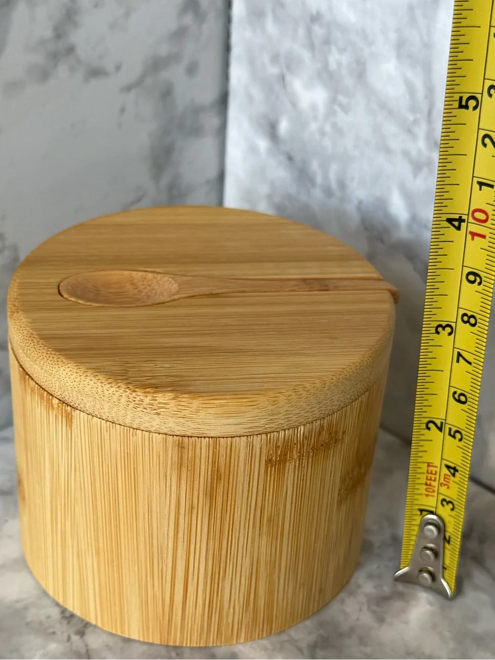 NWOT Totally Bamboo Little Dipper Salt Box with Spoon